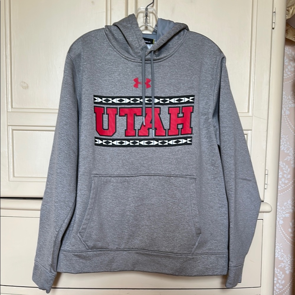 Men’s Under Armour Utah Storm Hoodie Grey, White, Red, Black w/Pocket Size XL